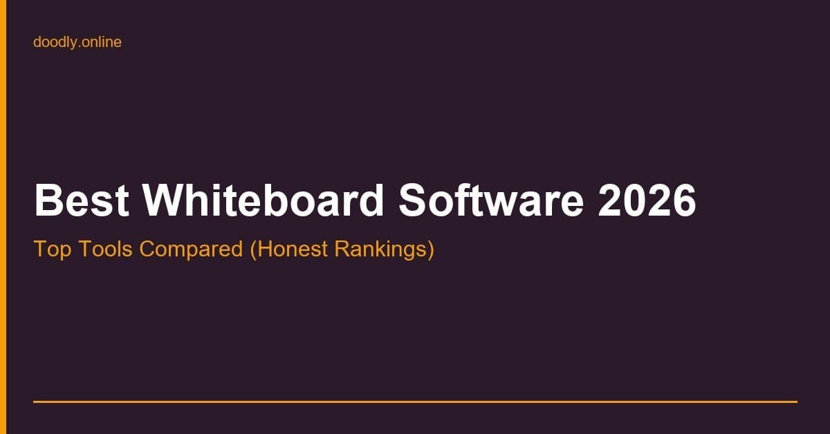 Best Whiteboard Software 2026 — Top Tools Compared (Honest Rankings)
