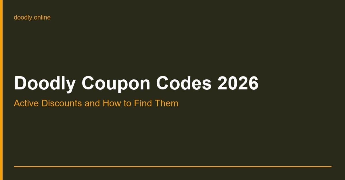 Doodly Coupon Codes 2026 — Active Discounts and How to Find Them